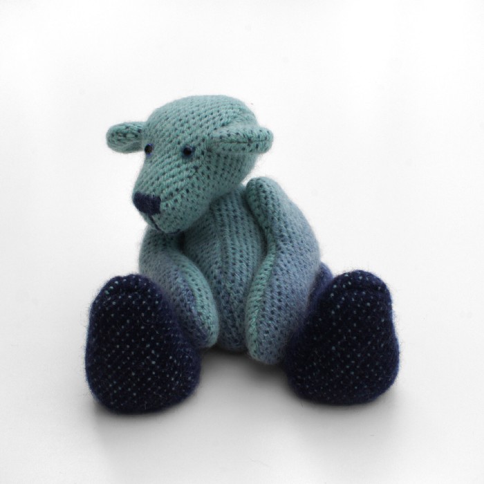 One of Katie Eggington’s gorgeous teddy bears, Barnaby